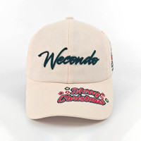 Cappellino da Baseball Personalizzato OEM ODM con Logo Ricamato 3D, Cappello in Cotone Stile Dad Hat, Cappelli Promozionali per Natale e Festival, Vendita all'Ingrosso