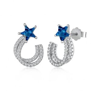 Dylam Fashion S925 Silver Star CZ Stud <b>Earrings</b> <b>Cute</b> <b>Earrings</b> for Women Dainty Cubic Zirconia <b>Earrings</b> Stud Jewelry Gifts - Product Image 1