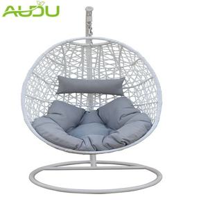 Columpio Redondo de Mimbre de Diseño Moderno Audu para Exteriores, Columpio de Ratán para Parques <span class=keywords><strong>y</strong></span> Hoteles, Muebles de Exterior de Metal Duradero - Product Image 5