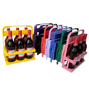 Porte-bouteilles pliable en plastique pour bars et pubs, panier à champagne portable pour 6 bouteilles, porte-<span class=keywords><strong>vin</strong></span> <span class=keywords><strong>de</strong></span> haute qualité - Product Image 6