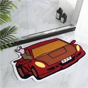 Tapis de voiture <span class=keywords><strong>pour</strong></span> enfants de sécurité certifié antidérapant en peluche en forme de véhicule tapis de bain salle de jeux chambre tapis de sol enfant en bas âge chambre décor idée <span class=keywords><strong>cadeau</strong></span> - Product Image 5