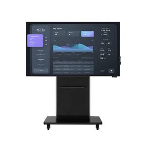 Pizarra <span class=keywords><strong>Digital</strong></span> Interactiva de 65 y 75 Pulgadas con Soporte Móvil para Sala de Conferencias, Pantalla Táctil Inteligente 4K Antirreflejo, Señalización <span class=keywords><strong>Digital</strong></span> - Product Image 4