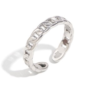 Stainless Steel Open <b>Adjustable</b> <b>Ring</b> Star Heart Twist Design Waterproof Hypoallergenic Trendy Finger <b>Ring</b> For Women Daily Wear - Product Image 4