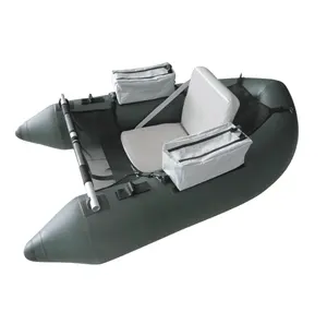 Nieuwe Ontwerp Pvc Opvouwbare Vissen Float Tube Fly Alu Vloer Water Opblaasbare Boot Met Motor