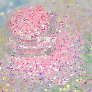 Großhandel Sparkle 2*2 Fine Glitter Mermaid Flakes Hexagon DIY Nagel Maniküre Pailletten Glitter Pulver für Resin Crafts Tumbler - Product Image 4