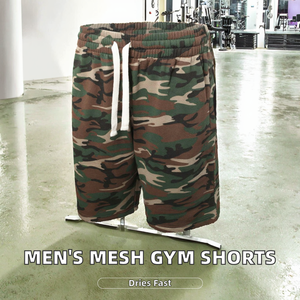 Pantalones Cortos Deportivos de Malla Transpirable para Hombre, Estilo Vintage, a la Altura de la Rodilla, con Cordón Ajustable en la Cintura, Personalizados - Product Image 2