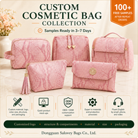 Pochette cosmétique en cuir PU rose effet peau de serpent, trousse de maquillage, trousse de toilette de voyage, organiseur de beauté, logo personnalisé OEM ODM