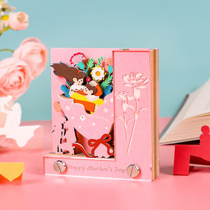 Feliz Día DE LA MADRE flor personalizada 3D Bloc de notas regalos del Día DE LA MADRE decoración de lujo regalo de cumpleaños para mamá - Product Image 3