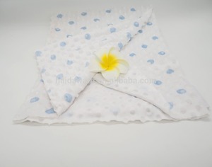 Cepillo minky puntea blanco peluche niños mantas de tela de poliéster 100 con dudas impreso - Product Image 4