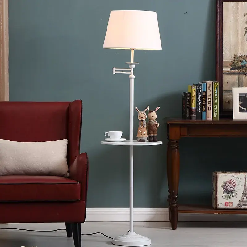 Minimalista creativo elegante Teapoy soggiorno europeo camera da letto accogliente lampada da terra