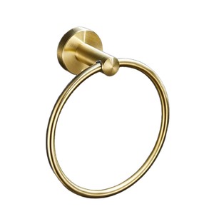 Stainless Steel Round <b>Towel</b> Ring Gold Color <b>Bathroom</b> <b>Hand</b> <b>Towel</b> <b>Holder</b> Circular Rack - Product Image 5