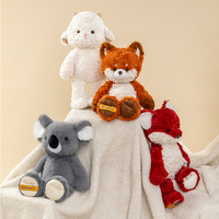 Z Hot Sell Jouets pour machine à griffes, série animaux en peluche, 45 cm, animaux en peluche réalistes et moelleux (Éléphant, Renard, Chien, Vache, Chat, Panda, Singe)