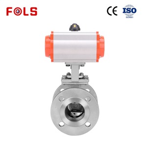 Venta Caliente de Fábrica: Válvula de Bola Neumática en Forma de V, Cuerpo de Acero Inoxidable SS304/SS316 DN50 con Actuador - Product Image 6