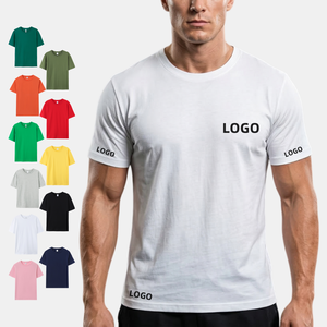 เสื้อยืดโอเวอร์ไซส์ไซส์ใหญ่พิเศษ พิมพ์โลโก้ได้ เสื้อยืดผ้าฝ้ายเรียบสำหรับผู้ชาย ราคาถูก ขายส่ง เสื้อยืดเปล่า พิมพ์ลายกราฟิกตามสั่ง - Product Image 1