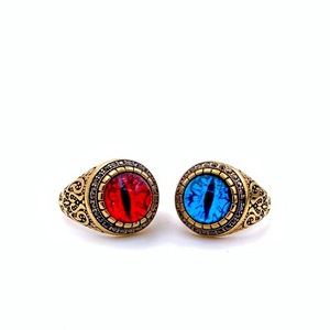 Nuovo Arrivo Anello Occhio di Tigre in Acciaio Inossidabile 316L, Anello Vintage Retrò con Occhio di Allah, Vendita all'Ingrosso - Product Image 3