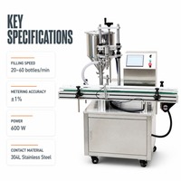 Servo-vulmachine voor sesampasta, jam, honing en vruchtensap in de productielijn van een voedingsverwerkingsfabriek