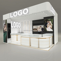 Vitrine de luxe haut de gamme pour bijoux, design personnalisé, présentoir complet en verre pour bagues, utilisable comme vitrine d'exposition