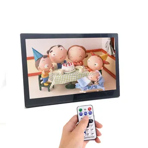 Pros 13 Inch Android Digital Picture Frame Wifi Electronic Photo Frame High Resolution Remote Control Photo Music Video Calendar