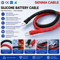 Câbles de batterie en cuivre blindé 70 mm² en silicone résistant aux hautes températures IP65 pour système d'énergie solaire, camping-car et automobile