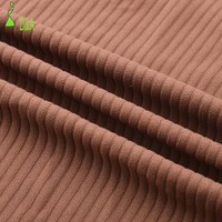 Gran oferta 220GSM 80% nailon 20% Spandex tela de Yoga acanalada tejido texturizado de alta elasticidad para ropa deportiva Yogawear