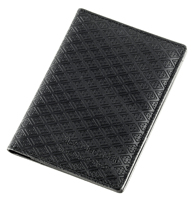Portefeuille de voyage personnalisé en cuir PU noir portable, étui de voyage en cuir, porte-passeport