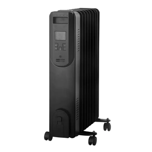 Radiateur électrique portable 1500W avec écran LCD numérique et thermostat réglable pour usage domestique - Product Image 1
