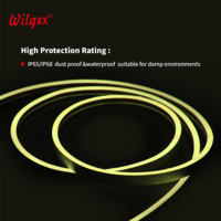 Ruban LED néon en silicone durable 6x12mm pour enseignes publicitaires de fenêtre et décoration extérieure