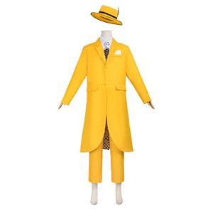 Ensemble de costume de performance jaune inspiré de Jim Carrey, déguisement de personnage facial pour Halloween avec composants, costumes d'anime - Product Image 1