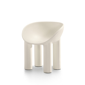 2021 Hot Selling Bedroom Chair Outdoor Leisure Plastic Chair White With Armrests