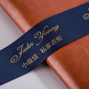 <span class=keywords><strong>Cinta</strong></span> de Raso de Poliéster Estampada con Logotipo Personalizado de Super Calidad <span class=keywords><strong>para</strong></span> Envoltura de Regalos y Decoración de Bodas - Product Image 5