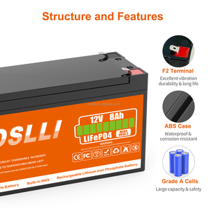 Литиевая батарея OEM 12В 7Ач 12Ач 15Ач 18Ач 33Ач 40Ач, замена свинцово-кислотных аккумуляторов для ИБП и солнечных систем, литий-железо-фосфатный аккумулятор 12В 7Ач - Product Image 4