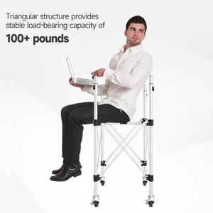 Groothandel draagbare opvouwbare tennisbalwagen met lichtgewicht aluminiumlegering voor tennistraining met wielsysteem en logo-opdruk - Product Image 5