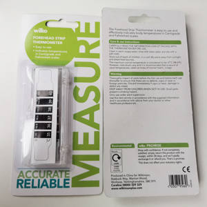 Termômetro de corpo da cabeça da testa com tiras de cristal LCD Termômetro de febre doméstico - Product Image 3