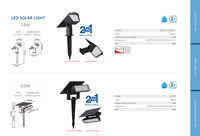 Projecteur solaire LED extérieur étanche IP65 0,9W 800lm pour jardin, allée, chemin, avec piquet et angle de faisceau de 68°
