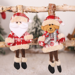 Christmas Doll Decorations for Home Elk Christmas Ornaments Xmas Tree Decor Christmas <b>Santa</b> Claus Snowman Reindeer Bear - Product Image 3