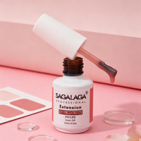 Gel de construction pour extensions d'ongles en gros sous marque privée, en bouteille, 36 couleurs, 15 ml, UV LED, Soak Off, vernis gel pour extensions d'ongles, logo personnalisé