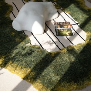 Alfombra de Lana Hecha a Mano para Sala de Estar, Mesa de Centro, Dormitorio, Habitación de Huéspedes, Alfombra Personalizable para el Hogar - Product Image 2