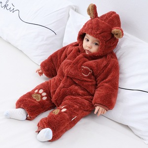 <strong>Baby</strong> Jumpsuit for Autumn and <strong>Winter</strong>, <strong>Baby's</strong> Thick Warm Crawling <strong>Clothes</strong>, Newborn Cotton <strong>Clothes</strong>, <strong>Baby</strong> <strong>Clothes</strong> with Fleece, Etc - Product Image 6