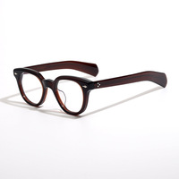 Montures de lunettes en acétate spécialisées vintage unisexe Montures optiques rondes rétro classiques Lunettes à la mode pour tous les âges