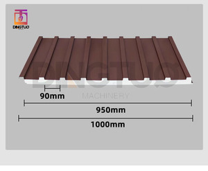 एल्यूमीनियम पु फोम सैंडविच पैनल उत्पादन लाइन. उच्च के लिए निरंतर धातु-क्लैड इन्सुलेटेड बोर्ड मशीन असर मोटर - Product Image 1
