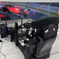 Simulador de vuelo Cockpit Aircraft Microsoft Flight Simulator Control de cabina Simulador de carreras con soporte de rueda de movimiento Gaming