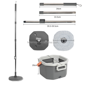 Holamopa <span class=keywords><strong>360</strong></span> Ma Thuật Dễ Dàng Quay Lau Và Xô Thiết Lập Với Máy Nơ & Riêng Biệt Nước Bẩn Xô Sợi Nhỏ Lau Cho Sàn Làm Sạch - Product Image 2