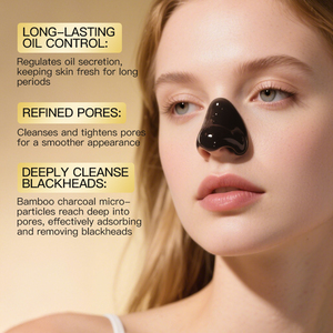 KORMESIC Marque Privée 6g x 5 Patchs Nasaux au Charbon de Bambou à Déchirer, 5 Bandes Anti-Points Noirs, Resserre les Pores, Peaux Grasses - Product Image 3