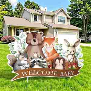 Personalized Yard Signs <b>Custom</b> Design Waterproof UV Resistant Fade Proof for Outdoor Baby Shower Lawn Garden Party Decorations - Product Image 2