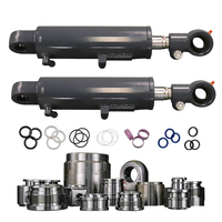 Vérin hydraulique (double action) avec tige de piston en acier au carbone chromé dur, marque KaiXin, certifié ISO9001:2015, sur mesure