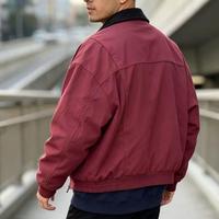 Blouson bomber homme style rétro américain à col montant, haute qualité, vente en gros, tendance