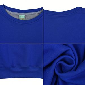 Suéter Deportivo de Cuello Redondo de Algodón, Camiseta Deportiva con Logotipo Personalizado, Sudadera Unisex de Estilo Urbano - Product Image 3