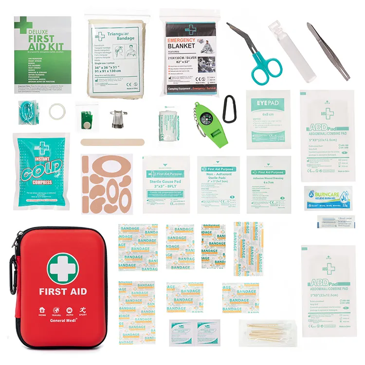 BS8599 Mini Kit di pronto soccorso da viaggio Mini Kit di pronto soccorso borsa piccolo rosso Kit di pronto soccorso scatola di plastica per forniture mediche di emergenza
