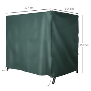 Outsunny Swing Cover Tissu Oxford imperméable et résistant aux UV Enduit de PVC 177x114x152cm - Product Image 3