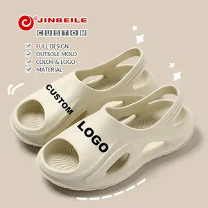 Hausschuhe Unisex Open Toe Herren Hausschuhe Indoor individuell bedrucktes Logo Eva Damen Hausschuhe benutzer definierte Damen Sandalen mit Logo